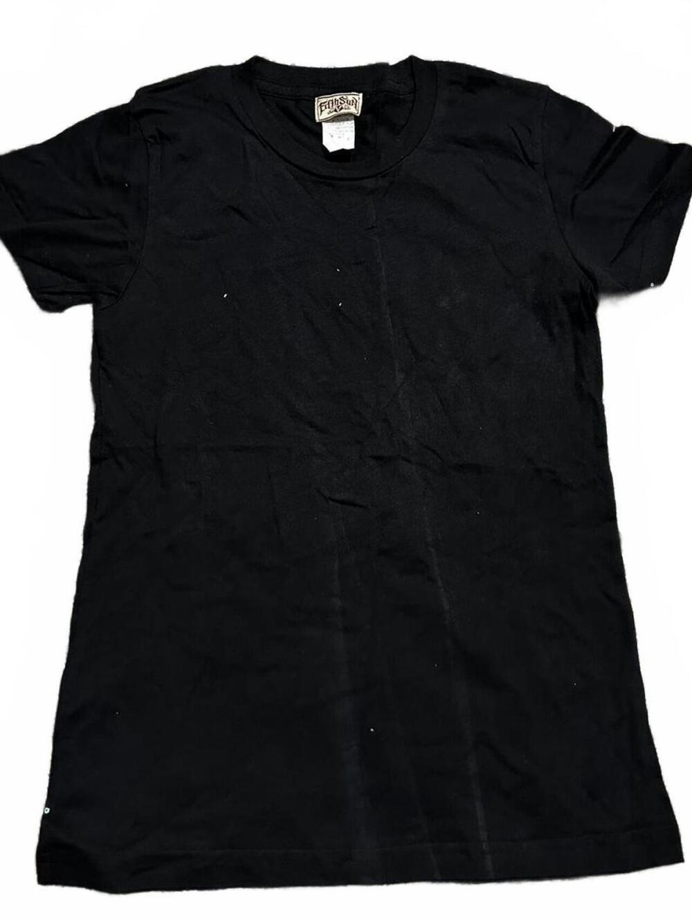 Y2K Fifth Sun Basic Black Fitted Short Sleeve Tee Size S